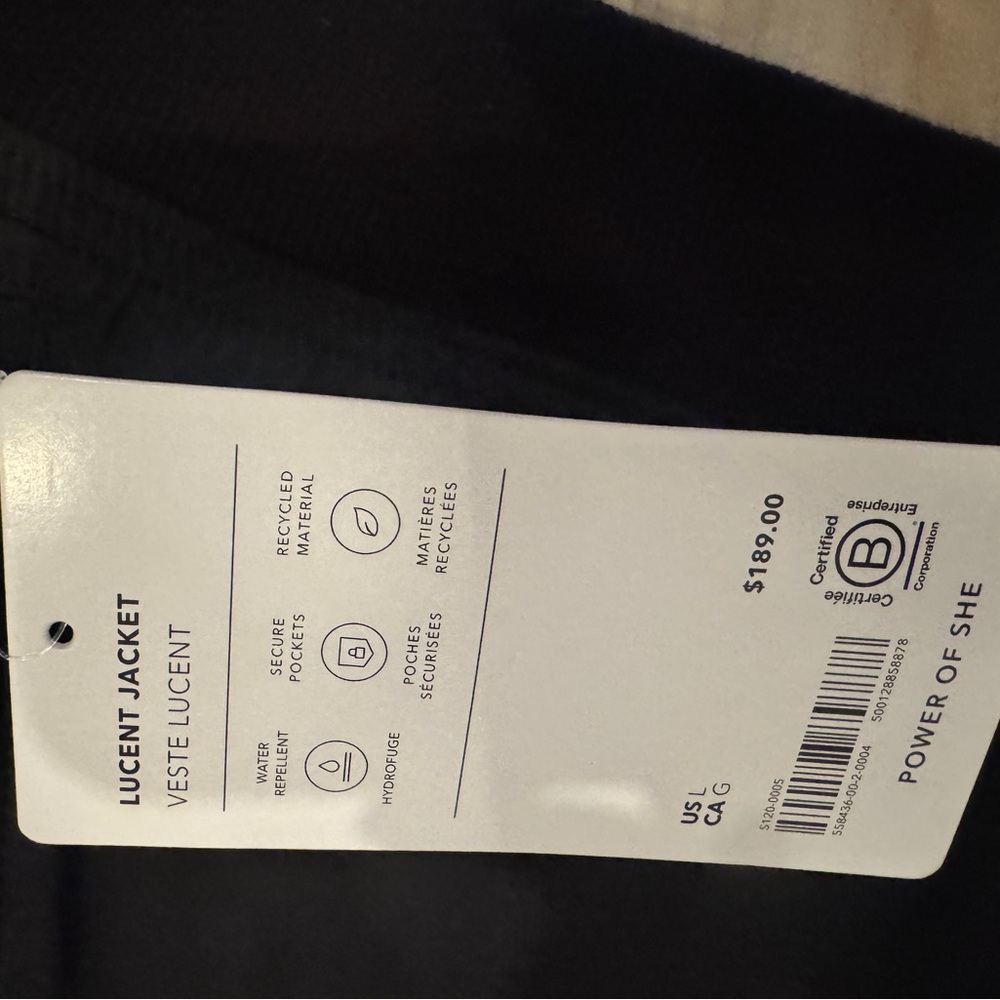 Athleta Black Puffer Jacket (model name is Lucent Jacket). - Picture 5 of 5